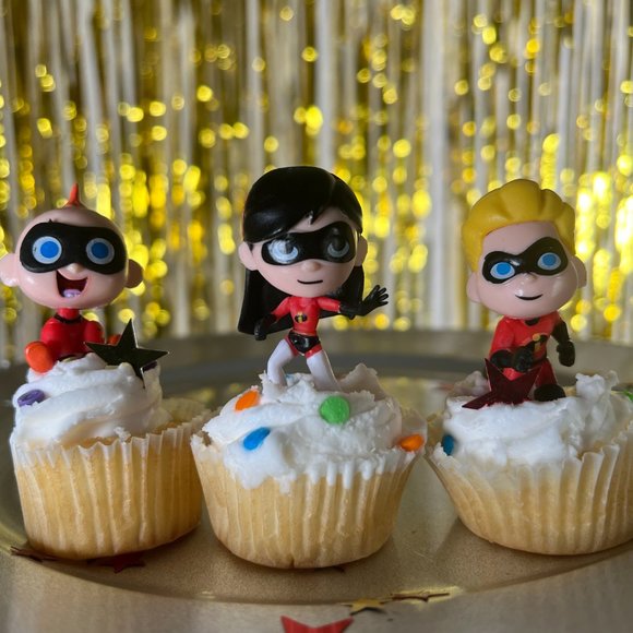 Pixar THE INCREDIBLE Toys Minifigures, Jack jack Fire, Mr. incredible - Picture 7 of 8